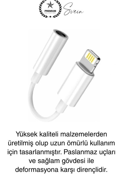 Iphone 15-14-13-12-11-X-7-8 Lightning Uyumlu Kablolu Kulaklık Çevirici Tak Çalıştır Aux Dönüştürücü indirimleri