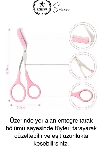 Premium Kadın Kaş Kesme Makası Düzeltici fırsatları