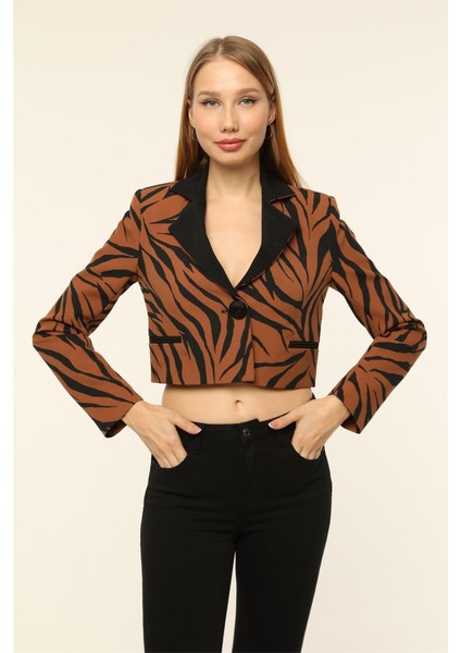 Zebra Desenli Ceket