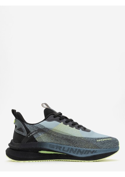 Erkek Kalın Taban Bağcıklı Comfort Sneaker Mc 21043 Siyah