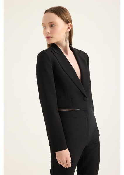 Kısa Tek Dügme Ceket modelleri