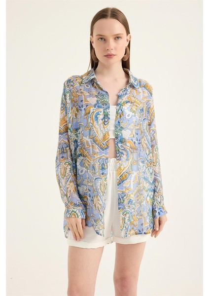 Şal Desenli Gömlek