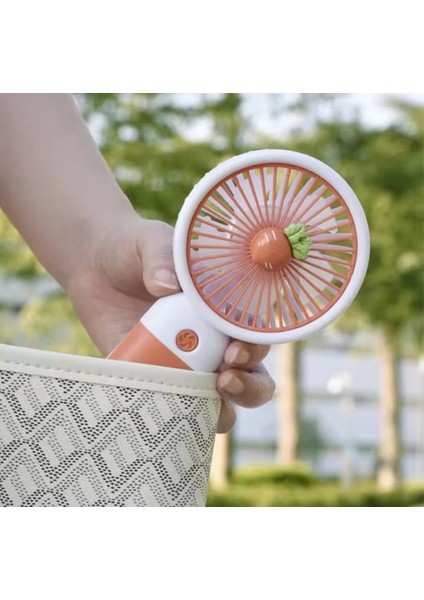 Telefon Tutuculu Taşınabilir El Fanı Masaüstü Şarjlı Mini Fan ve Soğutucu
