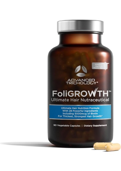 Foligrowth Ultimate Hair Growth Vitamin 90 Vegetable Capsules