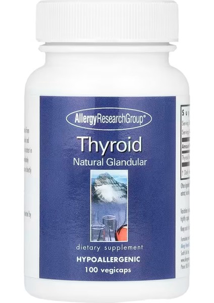 Thyroid Natural Glandular 40 mg 100 Vegicaps