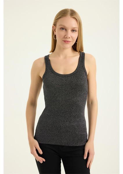 Simli Kalın Askı Atlet