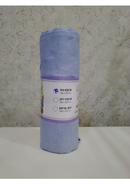 Lastikli Çarşaf - Tek Kişilik - Pamuklu - 1 Adet Yastıklı -100 x 200