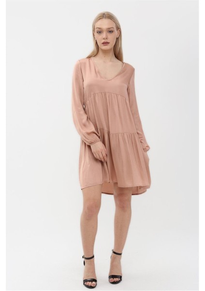 V Yaka Elbise modelleri