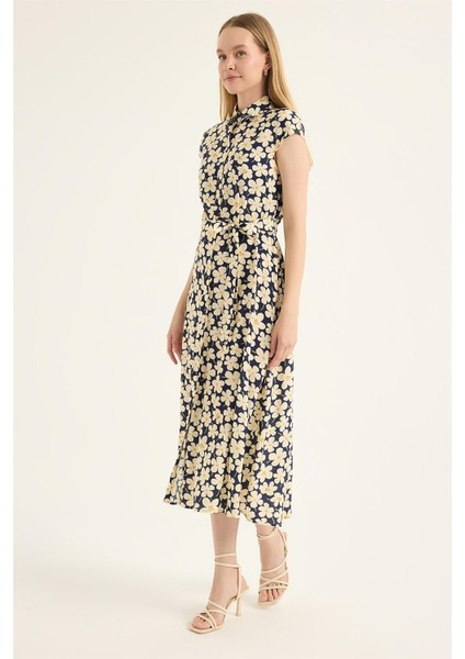 Menekşe Desenli Elbise fiyatları