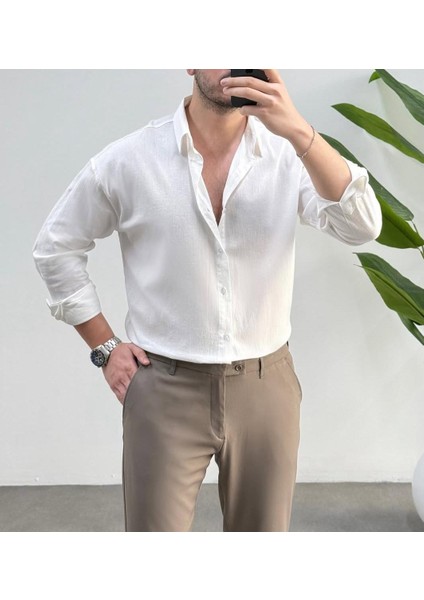 Erkek Yeni Sezon Trend Louıs Kumaş Terletme Yapmayan Vücuda Yapışmayan Oversize Gömlek modelleri