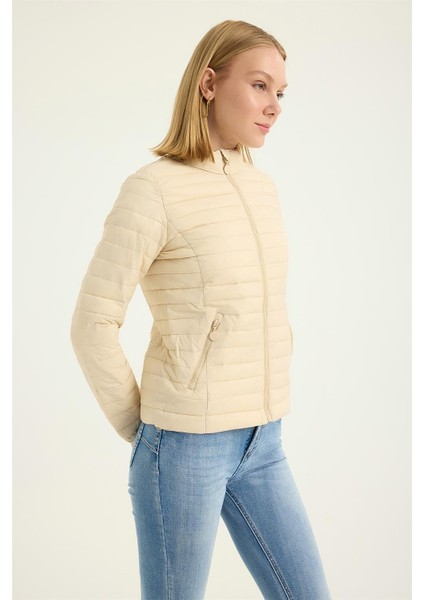 Puffer Dik Yaka Mont modelleri