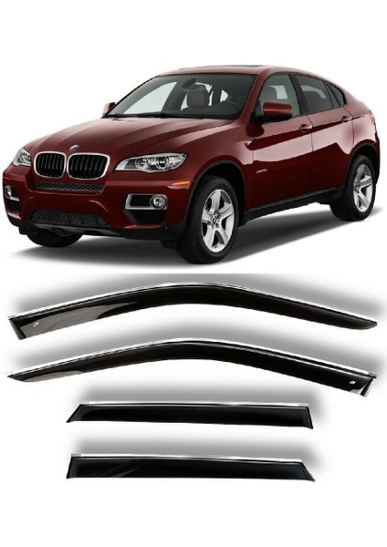 Bmw X6 E71 2008 2015 Kromlu Cam Rüzgarlığı Ithal