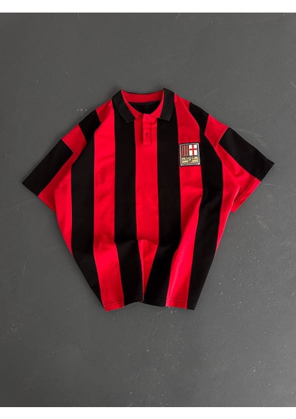 Oversize AC Milan Nostaljik Forma T-shirt