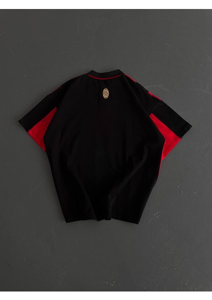 Oversize AC Milan Nostaljik Forma T-shirt