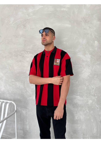 Oversize AC Milan Nostaljik Forma T-shirt