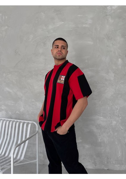 Oversize AC Milan Nostaljik Forma T-shirt