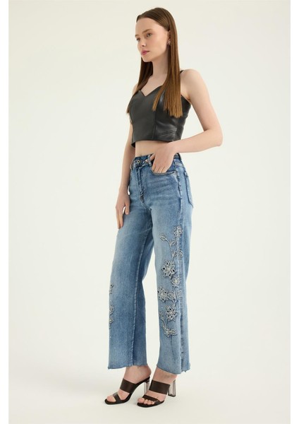 Taşlı Jean Pantolon fiyatları