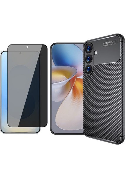 Samsung Galaxy A36 Kılıf Zore Negro Silikon Kapak + Hayalet Ekran Koruyucu