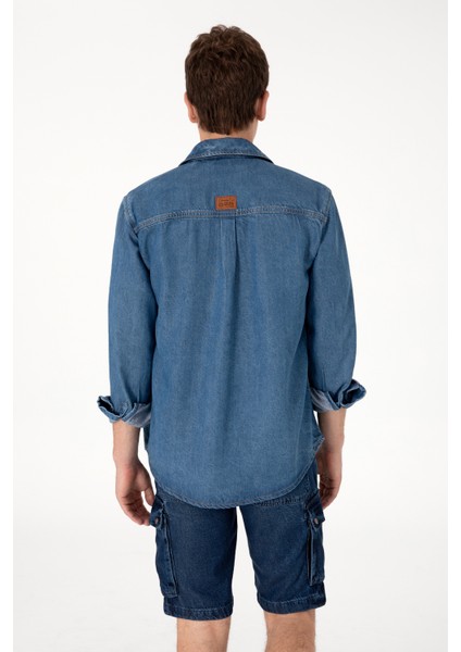 Erkek Mavi Gömlek Jean 50304388-DN0022 indirimleri