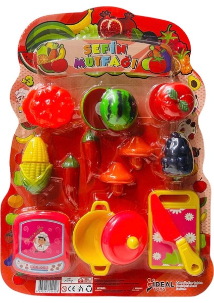 8 Parça Kartela Kesilen Meyve Sebze 2516