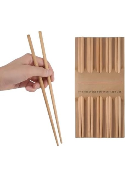10 Çift Premium Bambu Chopstick Çin Yemek Çubuğu