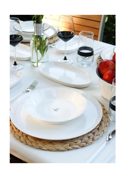 Mia Summertime Yemek Tabağı 6lı Set 20 cm SMR0014