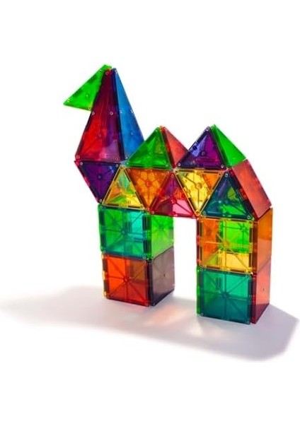 Magna Tiles Clear Colors 100 Parça Manyetik LEGO