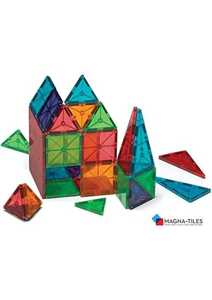 Magna Tiles Clear Colors 100 Parça Manyetik LEGO