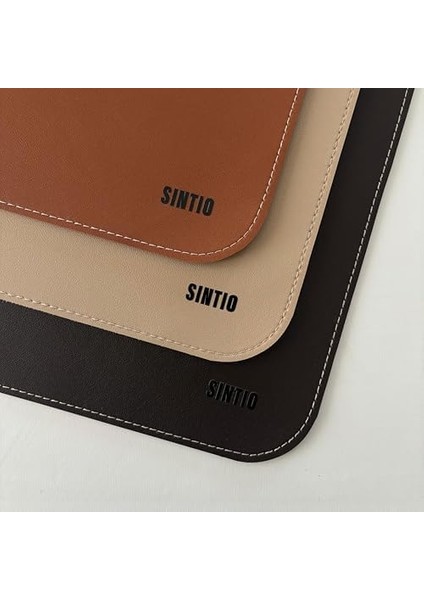 Deri Mat, Masa Pedi, Büyük Mouse Pad, Ofis Için Mat, Su Geçirmez Mat, Ofis ve Ev Için Deri Pedi, Gaming Masa Matı, Masaüstü Için Masa Koruyucu Ped (Koyu Kahverengi, 90X40)