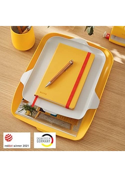 Cosy Masaüstü Düzenleyicili Evrak Rafı, , Sarı