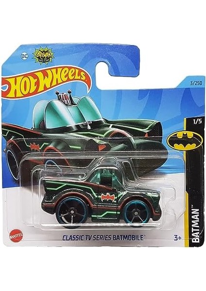 Wheels - Classic Tv Serisi Batmobile - Batman 1/5 - HKJ72 - Short Card - Dc - Mattel 2023