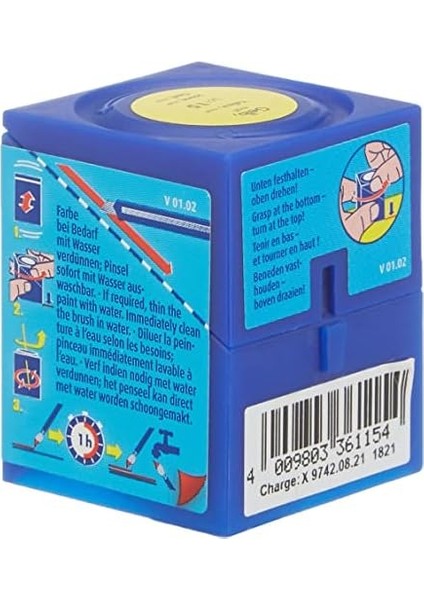 Su Bazlı Maket Boyası Sarı Mat 18 ml (36115)
