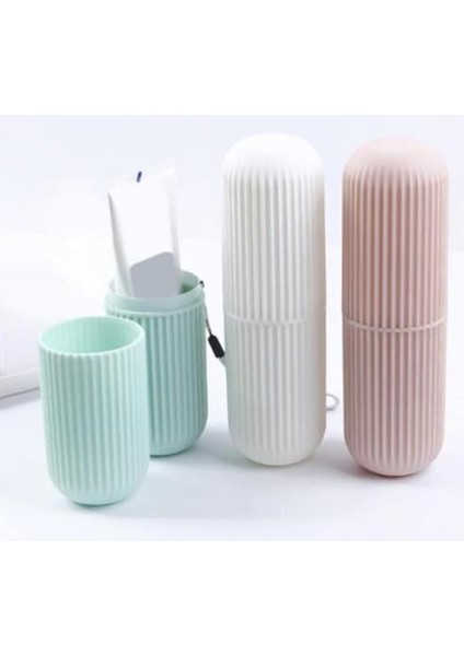Seyahat Tipi Plastik Diş Fırçası Gözlük Kalem Fırça Erzak Saklama Kabı Düzenleme Kalemlik