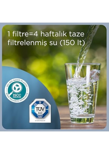 Maxtra Pro All-In-1 Yedek Su Arıtma Filtresi, 4 Lü