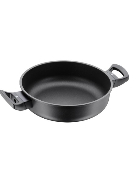 Servis Tavası Ø 24 cm Permadur Alev Excellent Plastik Sap ile Alüminyum Permadur Indüksiyonlu Ocaklarda Kullanılabilir Elde Yıkama