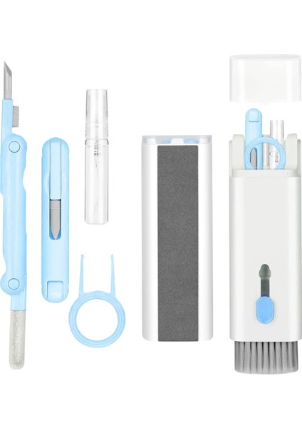 Klavye Temizleme Fırçası 7'si 1 Arada Klavye Temizleme Fırçası Seti, Çok Işlevli Kulaklık Temizleyici, Klavye Çektirmeli, Airpods Için Kulaklıklar Için Akıllı Telefon Temizleme Seti