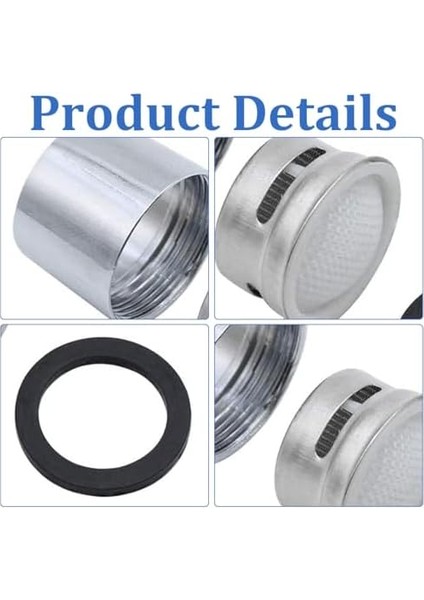 4 Adet 22 mm Musluklar Için Perlatör, M22 Musluk, Süzgeç, Musluk, Havalandırıcı, Musluk Filtresi, Iç Dişli Havalandırıcı, Contalı, Mutfak ve Banyo Için