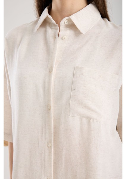 Gömlek Şort Keten Takım modelleri