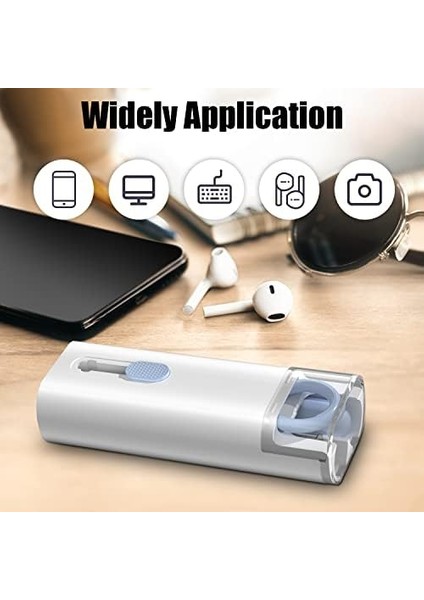 7'si 1 Arada Elektronik Temizleyici Kiti, Fırçalı Klavye Temizleyici Kiti, Airpods Pro Için 3'ü 1 Arada Temizleme Kalemi, Kulaklık, Klavye, Dizüstü Bilgisayar, Telefon, Pc Monitörü Için Çok