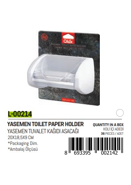 Yasemen Kapaklı Wc Kağıtlık