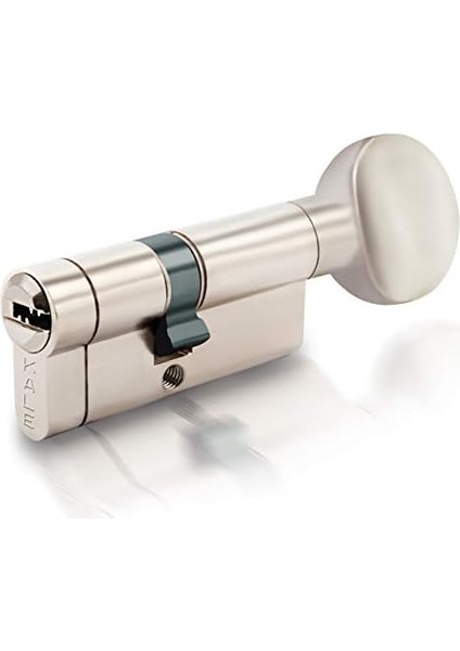 Kilit 164KTBSM Kilit Göbeği, Tuzaklı - Mandallı Kilit Silindiri, Barel (68 Mm, Nikel)