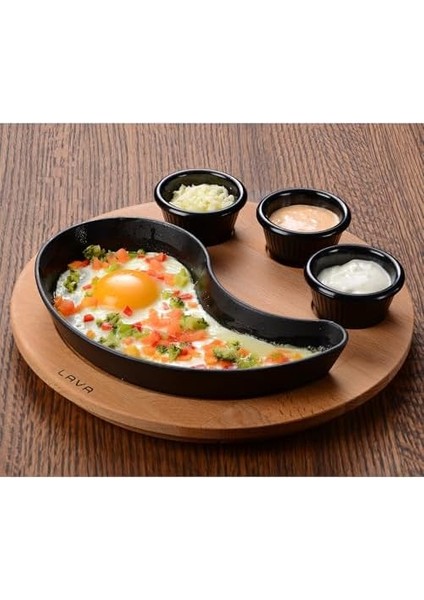 Döküm Fajita Tavası Damla Şekilli 10X20 cm