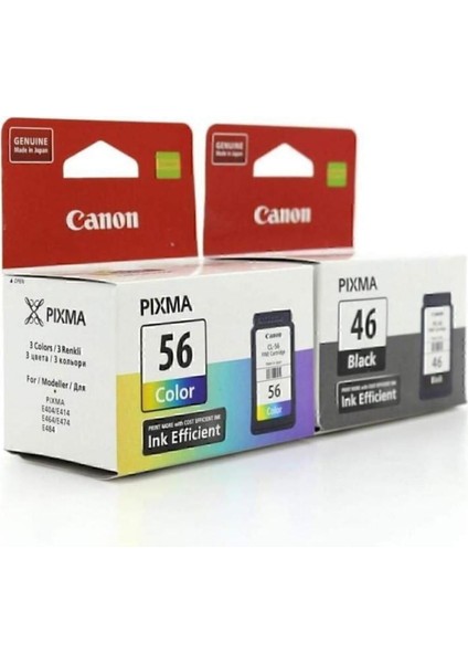 Pg-46 /cl-56 Pixma E404/E414/E464/E484 Siyah ve Renkli Kartuş 241108