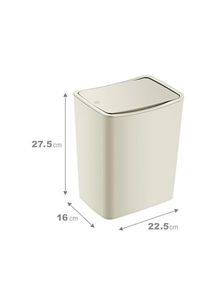 Touch Çöp Kovası 8,5 Lt Latte