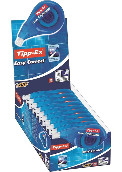 Tipp-Ex Easy Correct Şerit Düzeltici 12 Mt. 10'lu Kutu