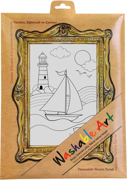 Çocuk Funny Mat -Washable Art - Deniz Feneri