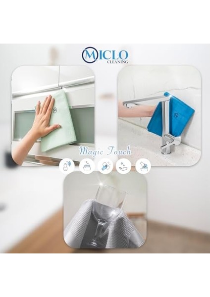 Cleanıng Mikrofiber Temizlik Bezi | Sihirli Bez, Cam ve Ayna Bezi | 4'lü Paket | Somon Serisi
