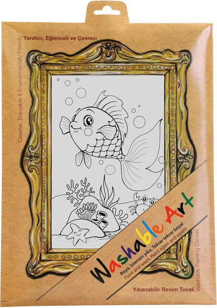 Çocuk Funny Mat -Washable Art - Balik