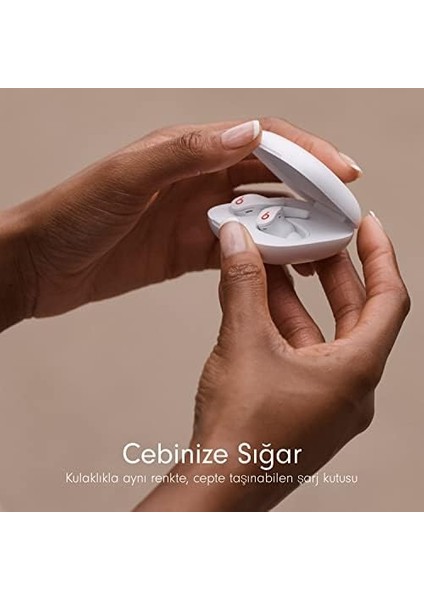 Fit Pro: Gürültü Önleme Özellikli Gerçek Kablosuz Kulak Içi Kulaklık - Tere Dayanıklı Kulaklıklar, Apple ve Android ile Uyumlu, Class 1 Bluetooth®, Yerleşik Mikrofon - Beyaz