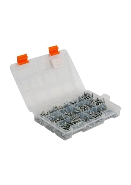 All Essential Fasteners 420 Parça 10 Çeşit Yıldız Silindir Başlı Akıllı Vida Seti, Matkap Uçlu Vida Seti